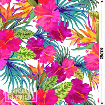 Malha Amni Sereia Digital | Floral Tropical 