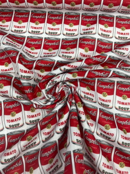 Microsuede Digital | Pop Art Warhol Tomato Soup