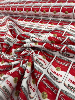 Microsuede Digital | Pop Art Warhol Tomato Soup