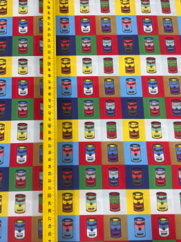 Microsuede Digital | Pop Art Warhol Tomato Soup Color