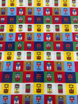 Microsuede Digital | Pop Art Warhol Tomato Soup Color
