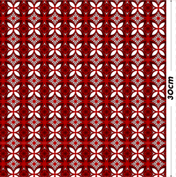 Oxford Digital | Geométrico Mosaico Vermelho