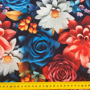 Supertouch Floral Digital 3D |  Flores  Coloridas