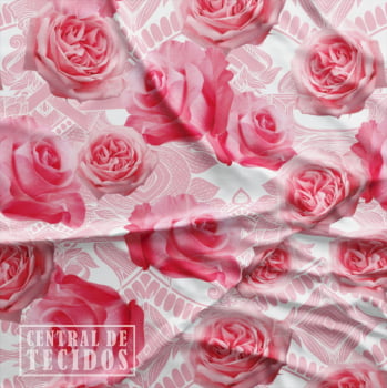 Oxford Digital | Arabesco Rosas Rosa