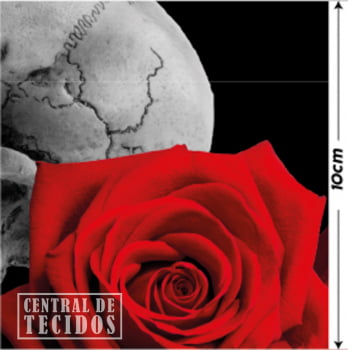 Oxford Digital | Caveira Rosas Vermelhas