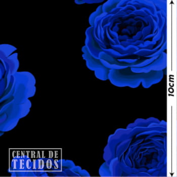 Oxford Digital | Flores Preto Azul