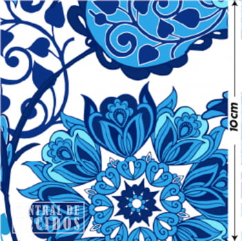 Oxford Digital | Folk Flor Azul 