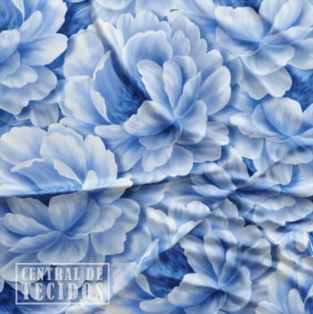 Oxford Digital | Mar de Flores Azul Claro