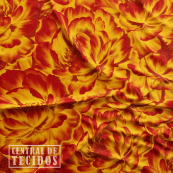 Oxford Digital | Mar de Flores Vermelho Amarelo