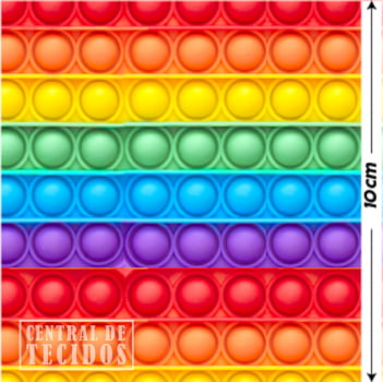 Microsuede Estampado | Pop It Colorido