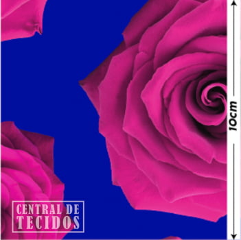 Oxford Digital | Rosas Reais Azul Rosa