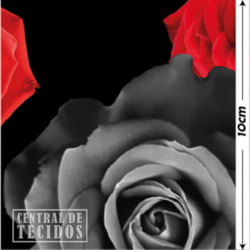 Oxford Digital | Rosas Reais Preto Vermelho