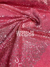 Lurex Paetê Bordado Pink