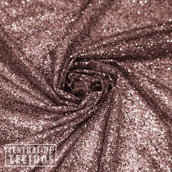 Tule Super Glitter | Rosa Antigo
