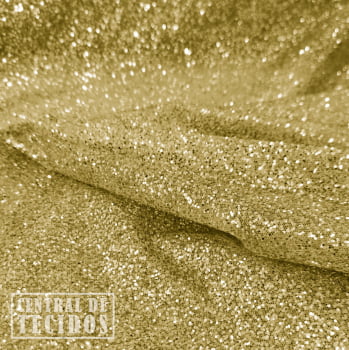 Tule Super Glitter | Dourado 