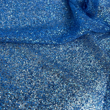 Tule Super Glitter | Azul Serenity