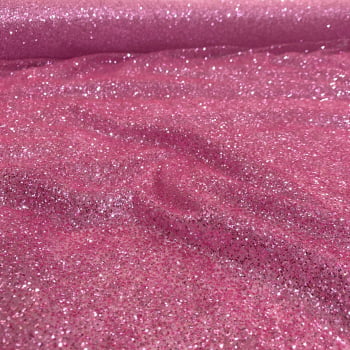 Tule Super Glitter | Rosa Chiclete