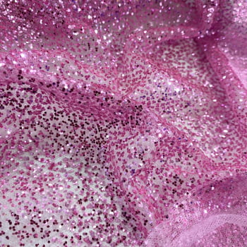 Tule Super Glitter | Rosa Chiclete