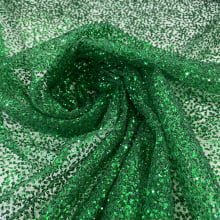 Tule Super Glitter Verde Bandeira