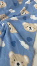 Fleece Mantinha Teddy Bear Azul