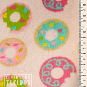 Fleece Multicolor Estampado | Donuts Coloridos 