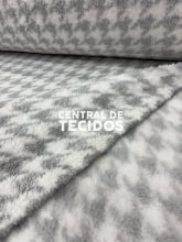 Sherpa Fancy Estampada Pied Cinza