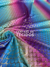 Malha Laminada Sereia Algodao Doce