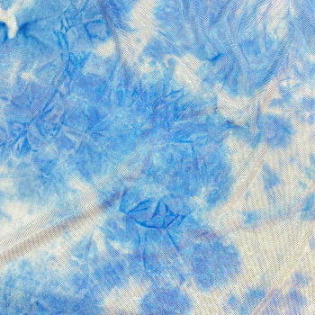 Malha Liganete Tie Dye Foil | Azul