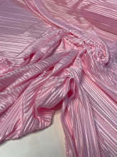 Malha Plissada Acetinada rosa Bebe