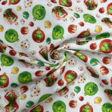 Microsuede Estampado Natal Grinch 2