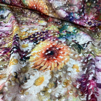 Paetê Multicolor | Floral