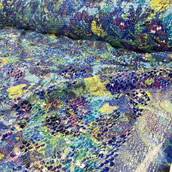 Paetê Multicolor | Escamas Abstrato