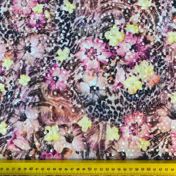 Paetê Multicolor | Floral Pink e Animal Print