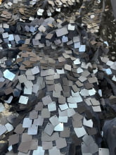 Tule Paête Metalic Lantejoula Azul Marinho