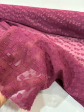 Crepe Vinho Bordo lurex Gold
