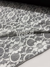 Renda com Elastano com Forro Branca e Preta