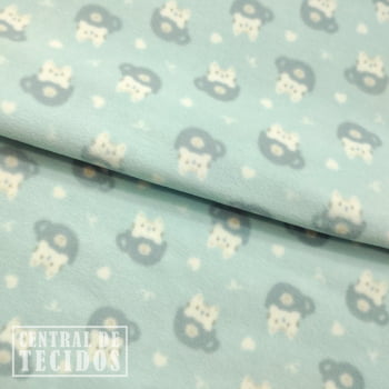 Comprar TRICOLINE URSO AZUL FUNDO XADREZ - Arco-íris Tecidos Loja