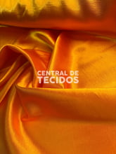 Shantung com elastano Amarelo ouro