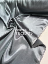 Shantung com elastano Cinza Chumbo