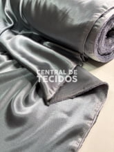 Shantung com elastano Cinza Chumbo