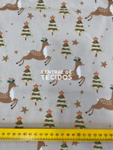 Tricoline Estampado Natal 24