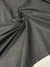 Tricoline Preto Poá Branco Miudo