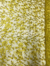 Tule Bordado Metálico GODESS 555 Amarelo Ouro