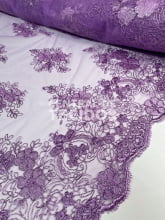 Tule Bordado Metálico GODESS 556 Lavanda