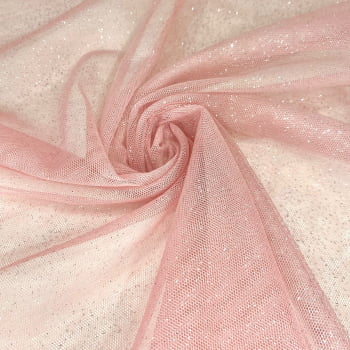 Tule Cristal | Rosa Antigo