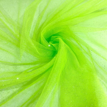 Tule Cristal | Verde Neon