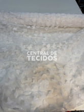 Tule Bordado 3D Borboletas Brancas de Oya Tule Bordado 3D Borboletas Brancas de Oya