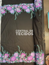Tule Bordado Chick Spring Roxo