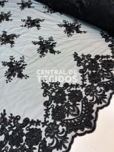 Tule Bordado Juliana Preto 25