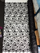 Tule Bordado Nice Preto